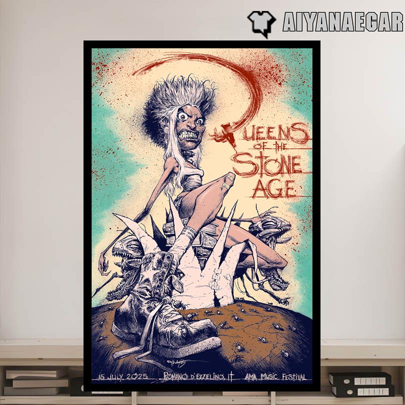 Queens of the Stone Age Poster – July 16 2025 Italy Concert