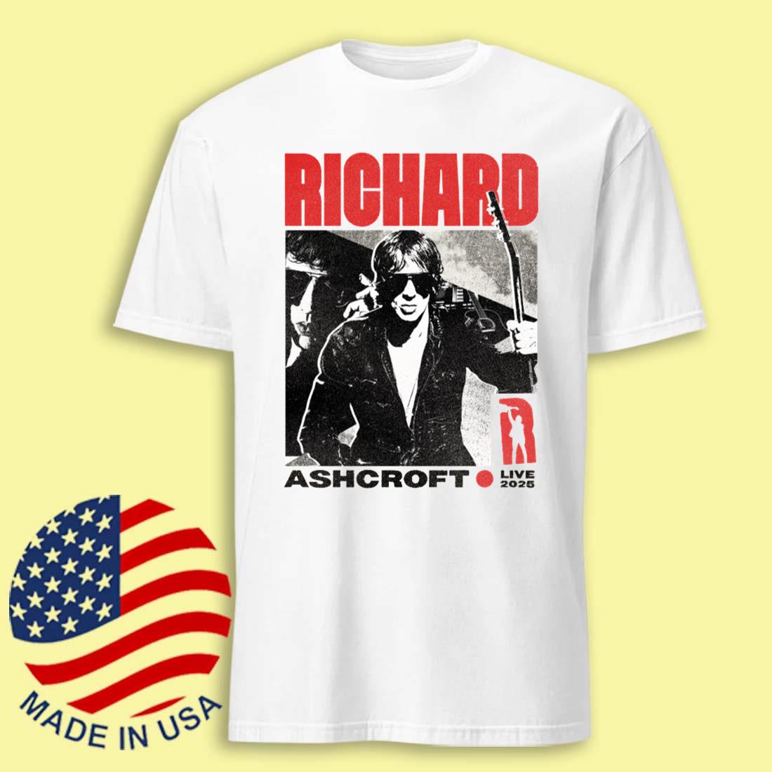 Richard Ashcroft RA Live 2025 Tour T-Shirt