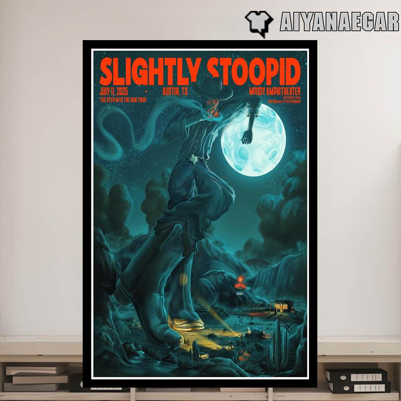 Slightly Stoopid Poster – 2025 Austin TX Moody Amphitheater Show