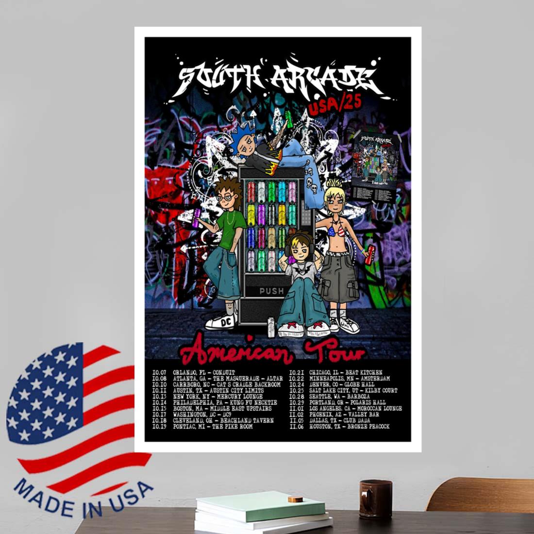 South Arcade American Tour 25 Poster