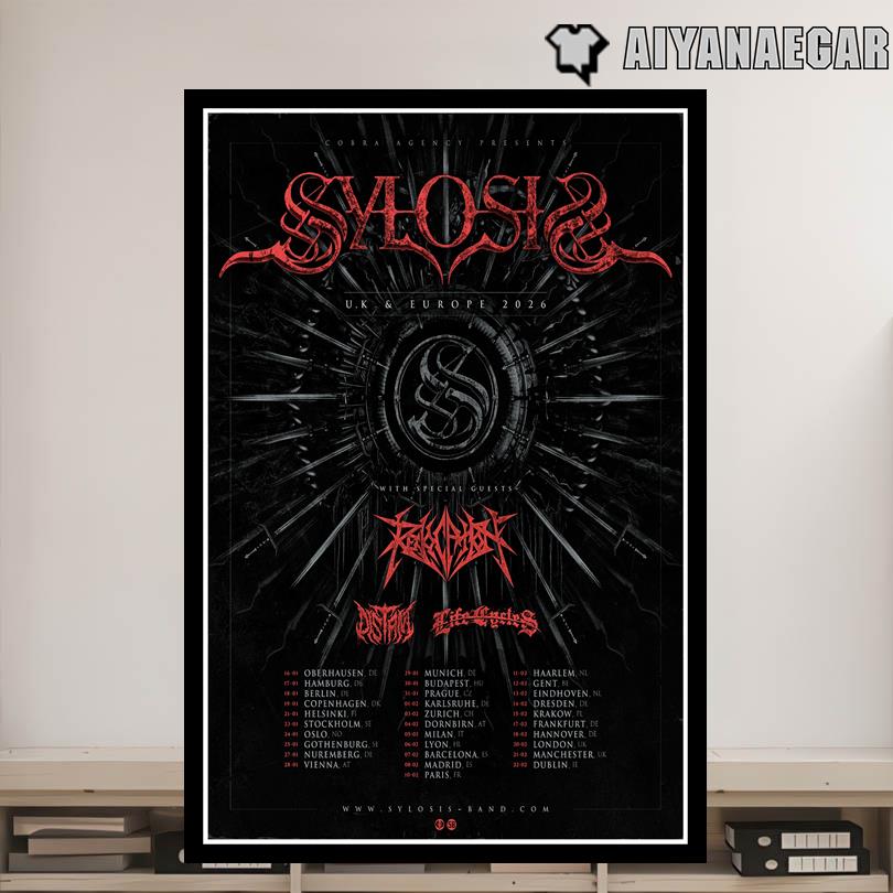 Sylosis UK & Europe Tour 2026 Poster
