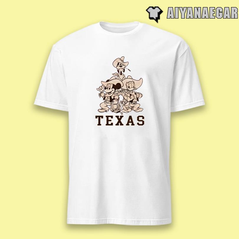Texas Longhorns Mickey and Friends Cowboy Tee