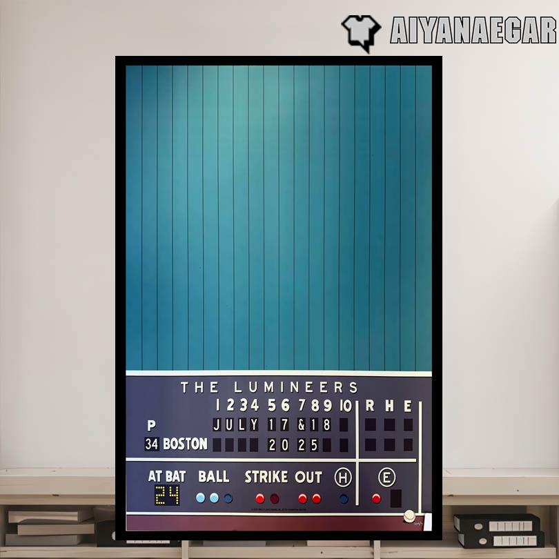 The Lumineers Fenway Park Boston July 17 18 2025 Poster