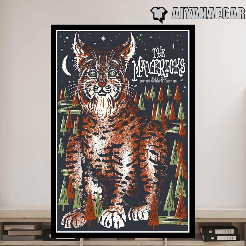 The Mavericks Concert Event Sandy City Amphitheater July 24 2025 Poster