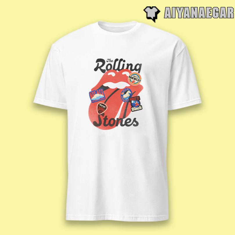 The Rolling Stones Stickered Tongue Tee