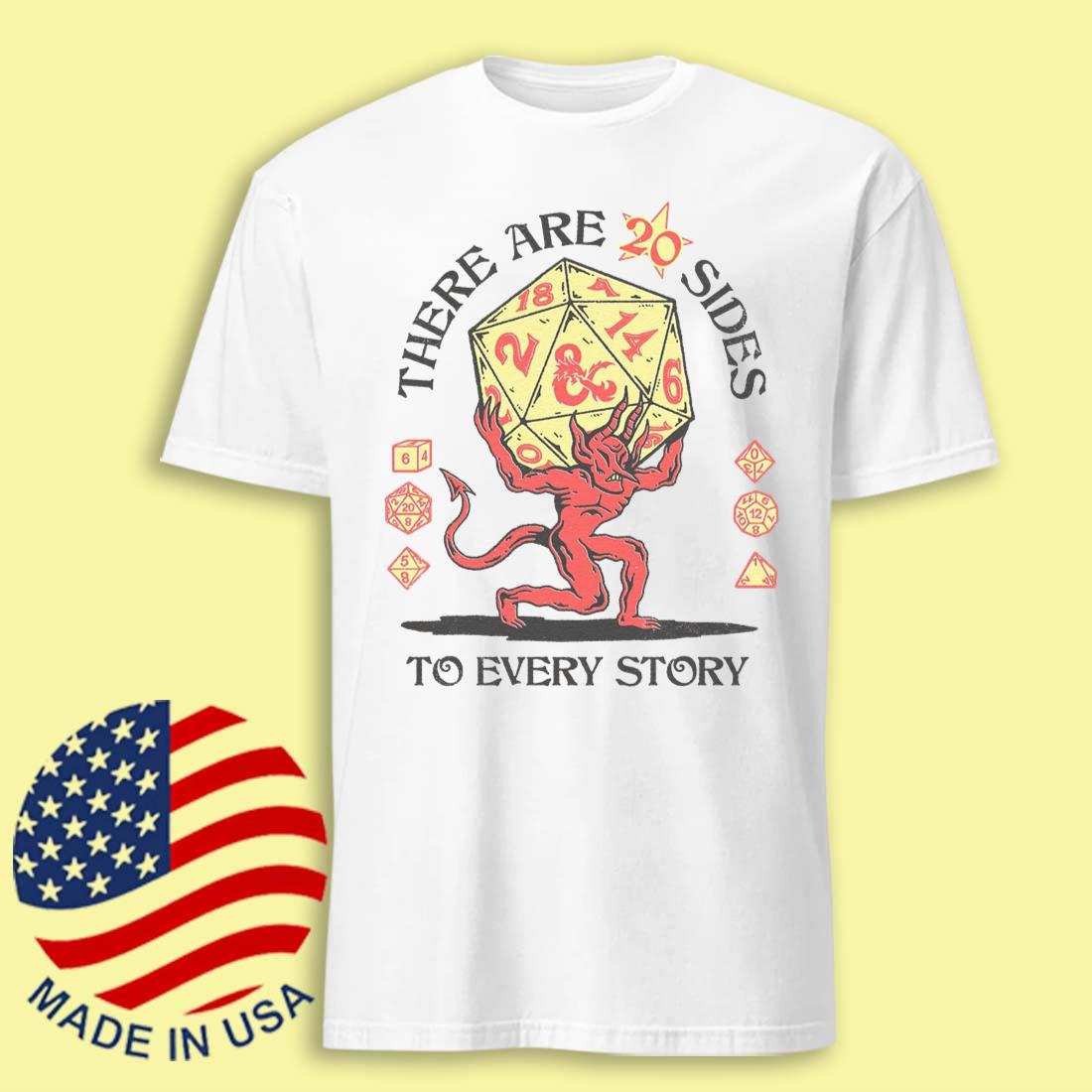 There Are 20 Sides To Every Story Wizard Of Barge Fantasy Brigade Tee