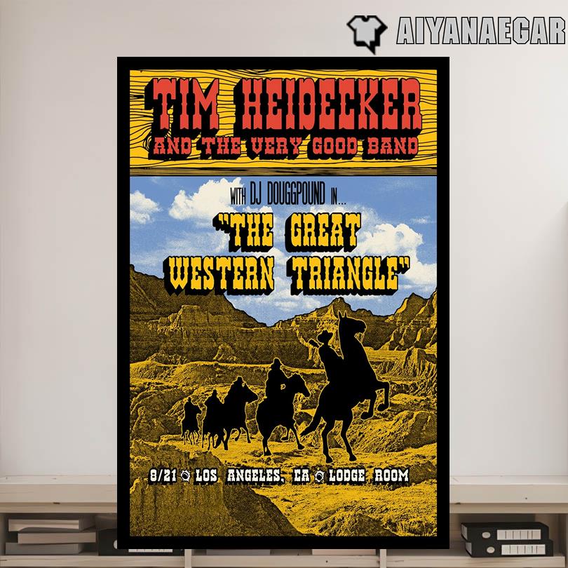 Tim Heidecker Tour Poster Lodge Room Los Angeles CA August 21 2025
