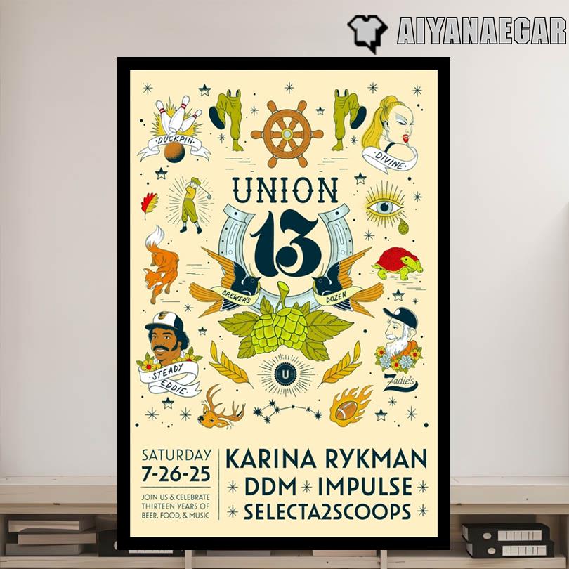 Union Craft Brewing Celebrate 13 Years 2025 Poster