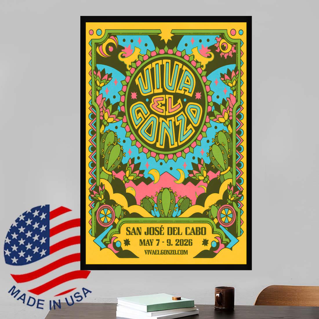 Viva El Gonzo at San Jose Del Cabo Mexico May 7-9 2026 Poster