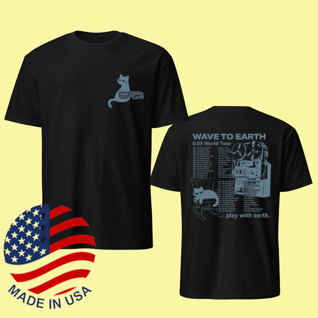 wave to earth 0.30 World Tour Tee