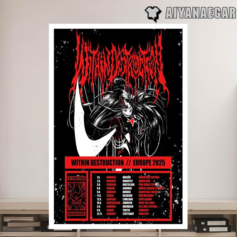 Within Destruction Europe 2025 Poster