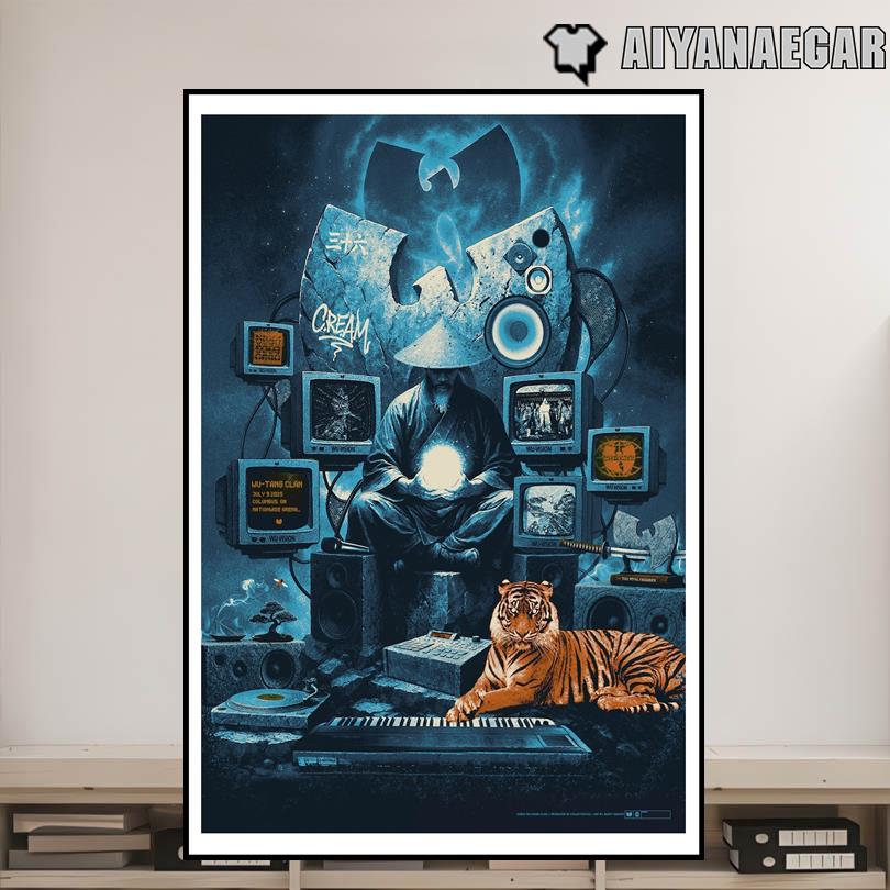 Wu-Tang Clan July 9 2025 Poster – Nationwide Arena, Columbus OH