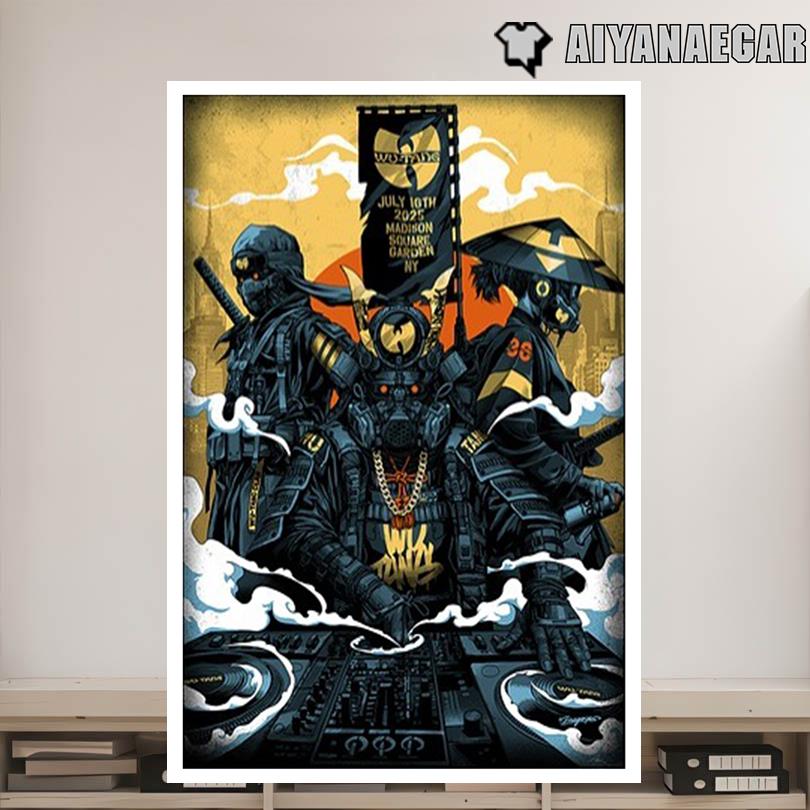 Wu Tang Clan Poster – New York July 16 2025 Event