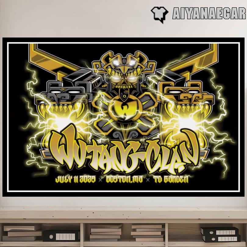 Wu Tang Clan Tour Poster – July 11 2025 Boston MA