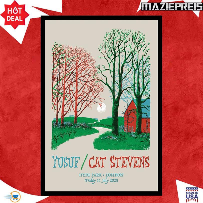Yusuf Cat Stevens Poster – Hyde Park London July 11 2025 Show